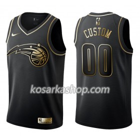Dres Orlando Magic Prilagođeni Nike Crna Golden Edition Swingman